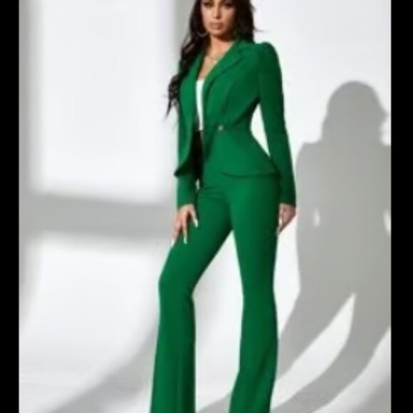 Long Sleeve Suit Jacket And Pants Set - Picture 5 of 7